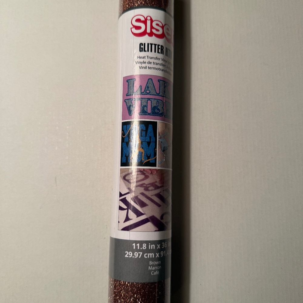 Siser Glitter HTV, 11.8 in x 36 in, Brown